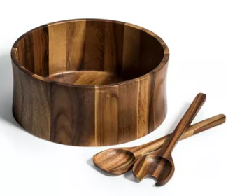 X-Large Salad Bowl with Servers (size: )